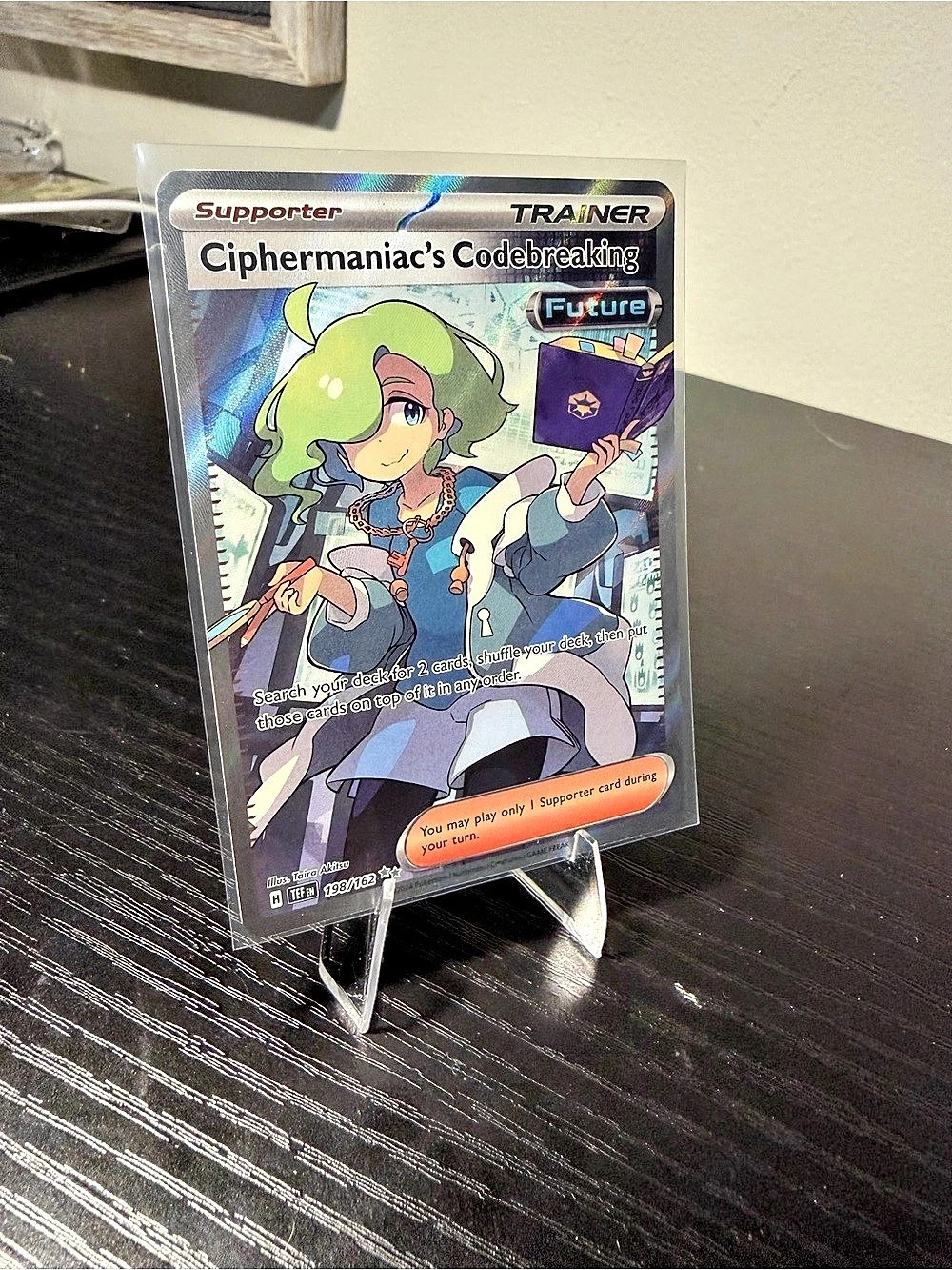 Pokémon Ciphermaniac's Codebreaking Trainer Card Full Art Holo